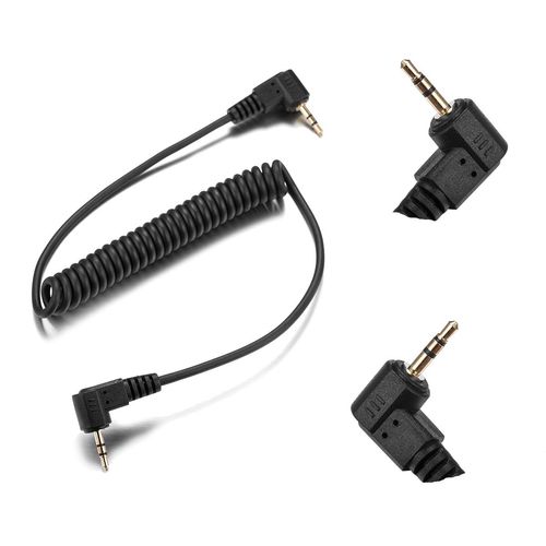 2.5mm-C1 Camera Remote Control Shutter Release Cable for Canon T6i T6S T5 T5i T4i T3i T3 T2i T1i XT XTi XSi SL2/ EOS M 700D 650D 600D 550D 500D 1100D 80D 70D 60D Series