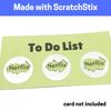 2.5 cm Scratch Off Stickers - Round Circle Silver, Pack of 150