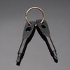 5pcs - Screwdriver Keychain Set EDC Pocket Tool Hex Nut Wrench Key Ring - Black