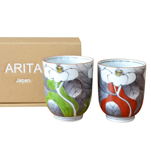 Pair of Teacups, Present, Gift Boxed, Stylish, Arita Ware, Yuka Married Couple, Made in Japan