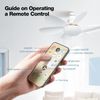 Socket Ceiling Fans with Lights and Remote- Socket Fan light with Dimmable Led