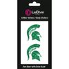 Michigan State Spartans Glitter Tattoo 2-pack