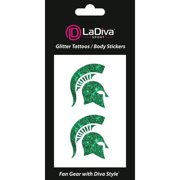 Michigan State Spartans Glitter Tattoo 2-pack