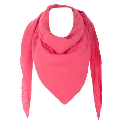 Fashion You Want XXL Scarf 23 Colours Choice of Colours Neckerchief Muslin Scarf Muslin Women's Triangular Scarf Men Women Men's Neckerchief Triangular Light (Single Layer), fuchsia