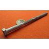Galvanized Hex Head Lag Screw 5/16" Threads x 5.0" Length, 50 pcs