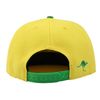 Underground Kulture Australia Yellow Adjustable World Cup Flat Peak Snapback Hat Baseball Cap