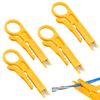 4 PCS Mini Wire Stripper Set - 9cm Small Cable Stripper Tool - Compact Punch Down Tool for Network Cable, Telephone Wire, and Computer Cable