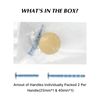 LONTAN 10 Pack Gold Drawer Knobs Gold Kitchen Knobs Round Cabinet Knobs Cupboard Knobs Brass Kitchen Door Knobs Aluminum Alloy Door Knobs and Handles Gold Door Knobs for Wardrobes,LS7069BB