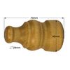 IANPAV Wooden finials 28mm Classic, 2Pc, Light Oak,