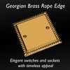 VARILIGHT Georgian Brass Classic Single Blank Plate XGSB