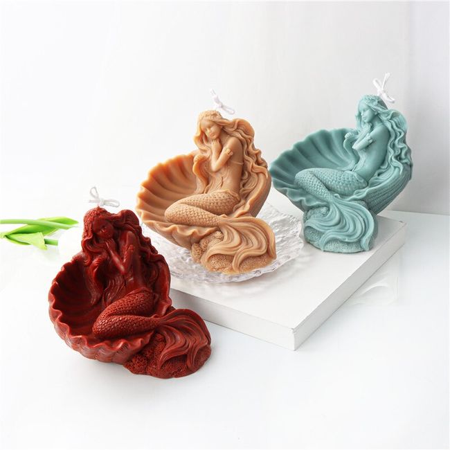 Unique Flowers Candle Silicone Mold for Handmade Desktop Decoration Gypsum  Aromatherapy Soap Resin Candle Silicone Mould