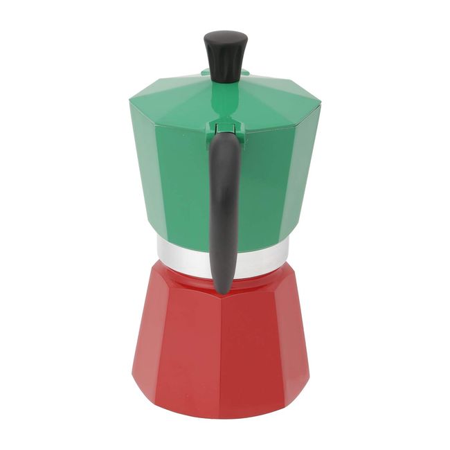 Bialetti - Moka Express Italia Collection: Iconic Stovetop Espresso Maker,  Makes Real Italian Coffee, Moka Pot 6 Cups (9 Oz - 270 Ml), Aluminium,  Colored in Red Green Silver - Yahoo Shopping