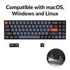 Keychron K14 Pro Wireless Custom Mechanical Keyboard, 70% TKL QMK/VIA Programmable Bluetooth/Wired White Backlight, Hot-swappable Keychron K Pro Red Switch-for Mac Windows Linux
