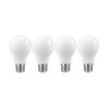 4 Pack LED Solid White Filament Bulbs 120V 11W =75W A19 Medium E26 2700K Warm