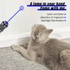 10W Adjustable Blue Burning Laser Pointer Visible Dot Torch Light with Battery