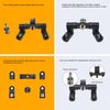 Perogen Archery Bow Stabilizer Double Side Adjustable V-Bar Mount Quick Disconnect for Recurve Bow and Compound Bow