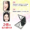 [Happy Owl] Compact Mirror, Hand Mirror, Portable, Folding Mirror, Hand Mirror, 1x &amp; 2x Magnification, Cute, Stylish, Owl (Design D)