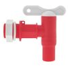 varivendo Outlet Tap, Plastic, Round, 3/4 Inch, Red/White