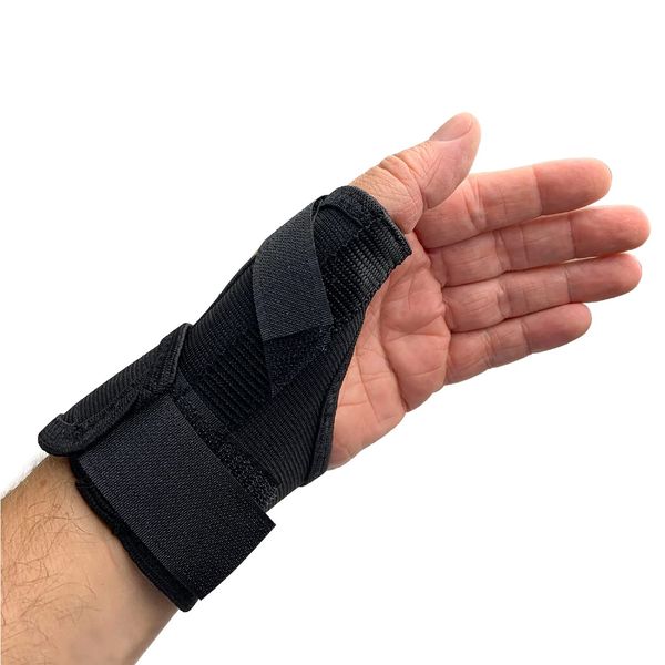 UK Care Direct Elastic Thumb Splint Adjustable Velcro Fastening Thumb Support Left Hand Ideal for Recovery Helps to Reduce Strain on Joints and Muscles