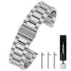 Berfine 22mm Quick Release Watch Strap,Premium Solid Stainless Steel Watch Band Replacement,Silver