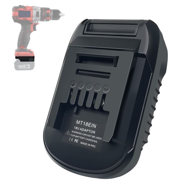 URUN Adapter Konverter für Makita 18V Akku auf Einhel 18V Li-Ion Elektrowerkzeug Akku,Batterie Adapter für Einhell Elektrowerkzeuge(MT18EIN Nur Adapter)