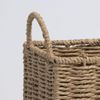 Swan household ® Lightweight Rope Basket With Handle For Bathroom Rectangular Storage Baskets (brown)