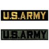US Army ARMY-S Black + OD 2 Piece Set Embroidered Patch Military Patch NO-541