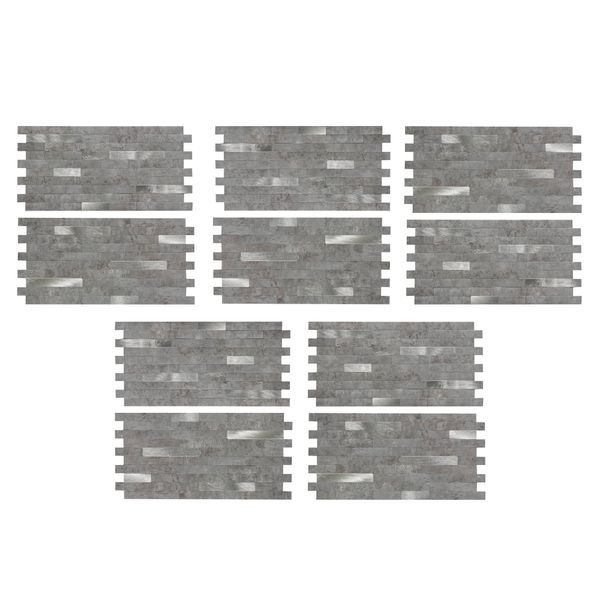 Aspect Peel and Stick Collage Tile in Cloud Shimmer (2pc per Pack/5 Pack)