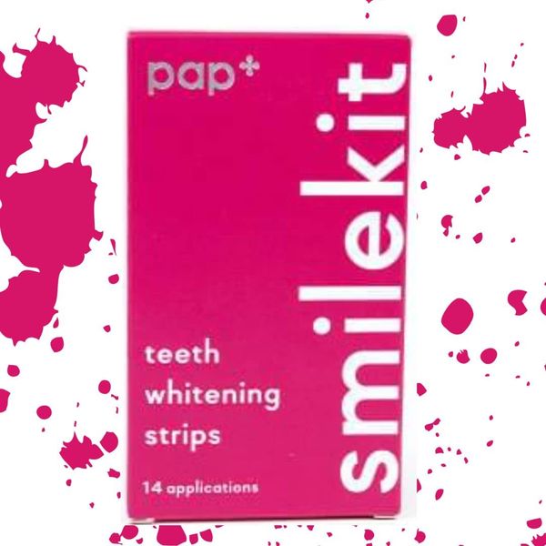 SmileKit Pap+ Teeth Whitening Strips | Teeth Whitening Kit | Teeth Whitening Strip | Teeth Whiteners | Teeth Whitening Powder Alternative | UK Supplier | Pack of 28 Strips, 14 Treatments