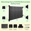 Retractable Baby Gate Parts Kit Pet Gate Full Set Wall Mounting Hardware with...