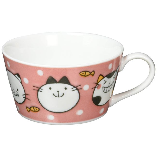 Mino Ware 131-1808 Nyanko Soup Cup