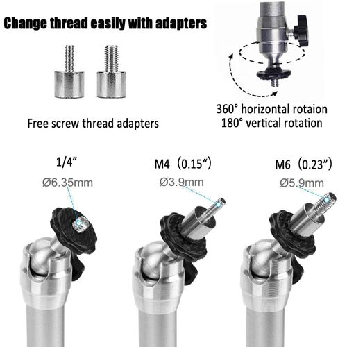 2-Be-Best Mini Projector Mount Projector Ceiling Mount 360° Adjustable Projector Wall Mount Rotation Compatible with TMY HAPPRUN AuKing ELEPHAS HOMPOW ClokoWe Projector