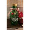 Handmade, customizable up-cycled green glass barrel solar lantern