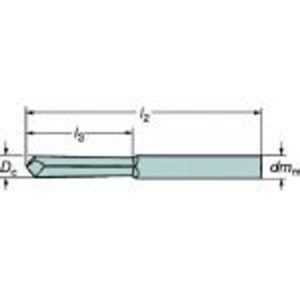 Sandvik HC5 Hard Cut Drill 0.2 inches (5.0 mm)