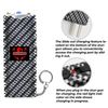 FIGHTSENSE SelfDefense Mini StunGun 400BV Rechargeable W/LED Flashlight,Keychain