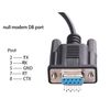 Green-utech USB to RS232 DB9 Female Null Modem 2-TXD Rollover Serial Cable
