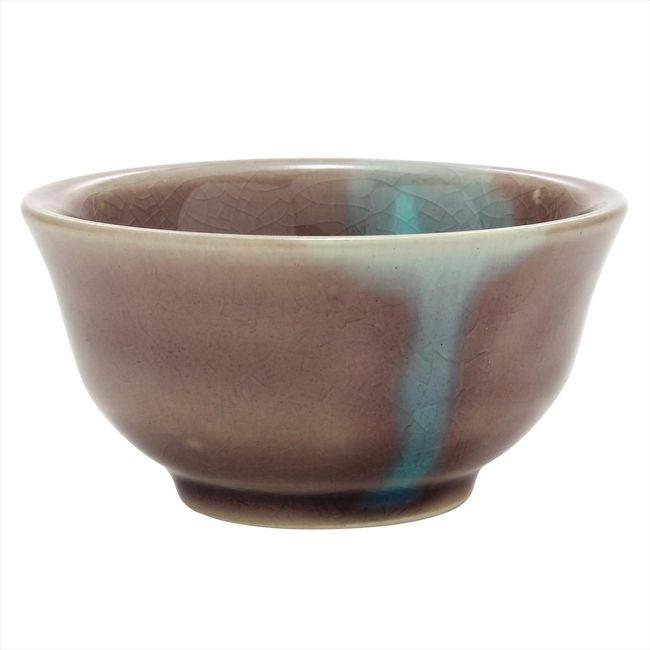 Mino Ware 551-0101 Higashiyama Kiln Purple Guinomi Cup Cup Ochoko (Diameter 2.6 x Height 1.4 inches (6.5 cm) x Height 1.4 inches (3.5 cm), Capacity Approx. 1.7 fl oz (50 ml)