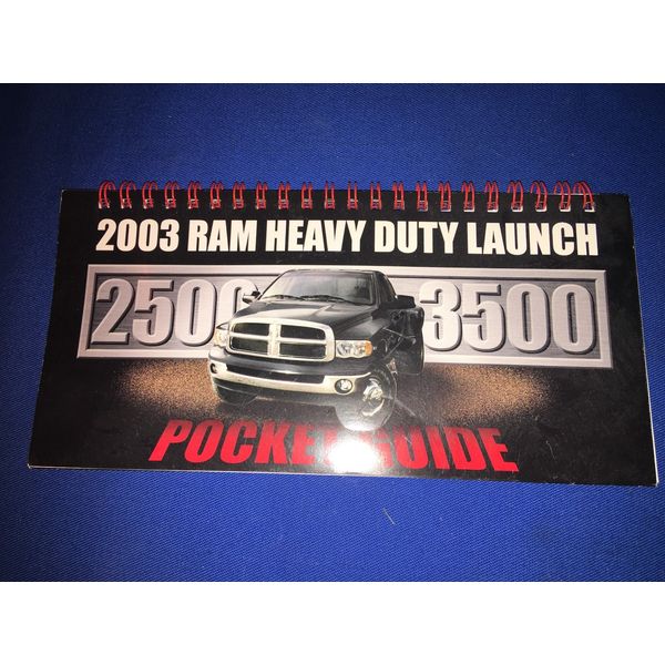 2003 Dodge Ram 2500 3500 Truck Guide Information NEW