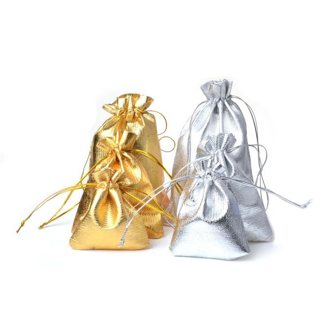 yellow Velvet Bags Small Jewelry Bag Bracelet Candy Jewelry Packaging Bags  Wedding Drawstring Pouch Gift Bag