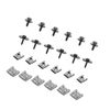 Motoforti 24pcs Engine Undertray Clips Screws Under Cover Splashguard Rivets Long-lasting