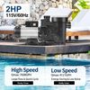 Hayward 2HP Variable 2-Speed Swimming Pool Pump Motor Strainer In/Above Ground