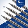 Pre-Ground TIG Tungsten Sharpened Electrodes Grey 2% Ceriated 5-Pack (1/8" x 1.5")