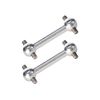 PrecisionGeek Aluminium Replacement Dog Bones Fits Tamiya TT01 TT01E TT02 (2 Pcs) (silver)