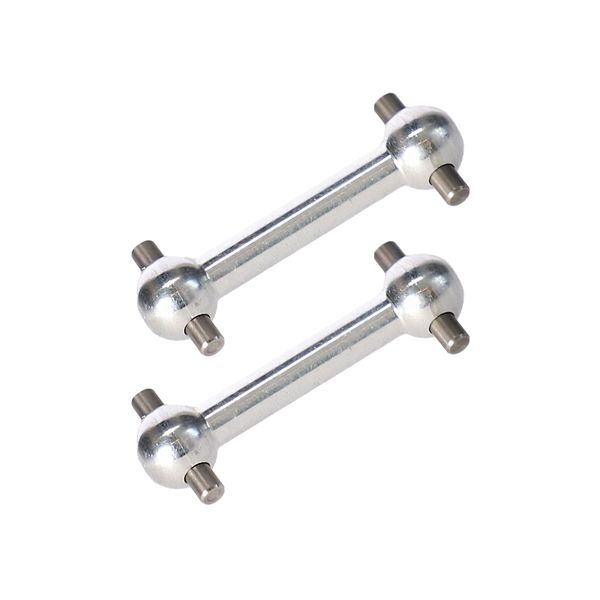 PrecisionGeek Aluminium Replacement Dog Bones Fits Tamiya TT01 TT01E TT02 (2 Pcs) (silver)