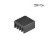 sourcing map Electronics Cooler Heatsink for MOS GPU IC Chip Black 9 x 9 x 5 mm 20pcs
