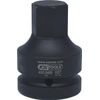 KS Tools 450.0485 1 Inch Impact Bit Socket, Hexagon, Short, 27 mm