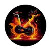 Funny stationary Bike for burning Workout PopSockets Standard PopGrip