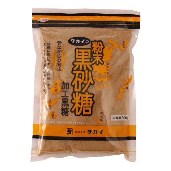 Takai Powdered Brown Sugar, Processed Brown Sugar, 10.6 oz (300 g)