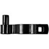 Black 1-7/8" Post Hinge - Use for 1-7/8" Outside Diameter Post/Pipe - Powder Coated Chain Link Post Gate Hinge - Nut/Bolt Included for Hinge - 2 Pack