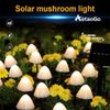 Mushroom Solar Lights Outdoor Waterproof LED Solar String Lights Garden Decor 